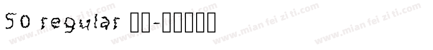 50 regular 字魂字体转换